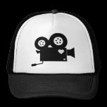 CINE CAMERA (BLACK & WHITE) Trucker Hat hats