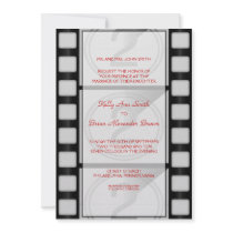 Cinema Large Rectangular Invitation
