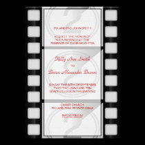 Cinema Large Rectangular Invitation invitations