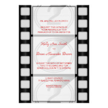 Cinema Large Rectangular Invitation