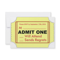 Cinema RSVP Card Invites
