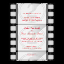 Cinema Small Rectangular Invitation invitations