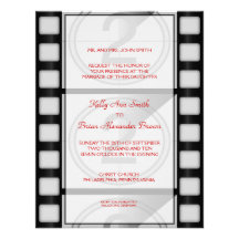 Cinema Small Rectangular Invitation
