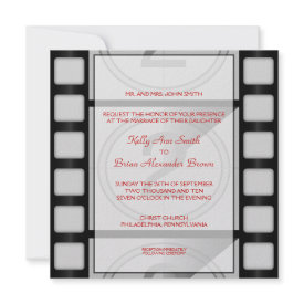 Cinema Square Invitation invitation