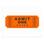 Cinema Ticket Postcard