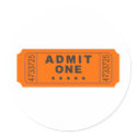 Cinema Ticket stickers