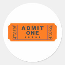 Cinema Ticket Stickers