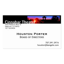 Cinnabar Theater Board of Directors Business Card