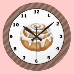 Cinnamon Bun sweet treat wall clock wall clocks