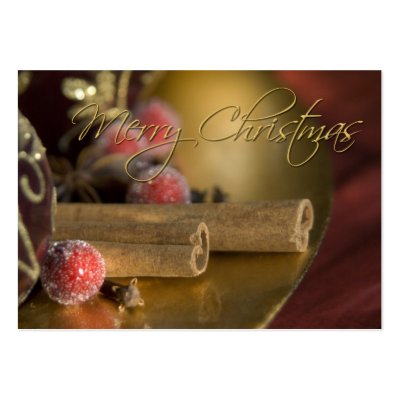 Cinnamon • Christmas Profilecard / Gift Tag Business Card Template by SabineStGreetings