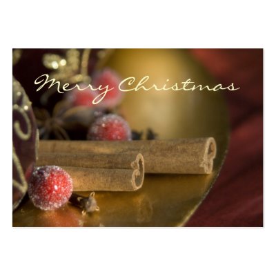 Cinnamon • Christmas Profilecard / Gift Tag Business Card by SabineStGreetings