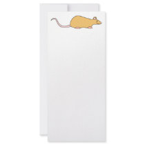 Cinnamon Color Pet Rat. Customized Rack Card