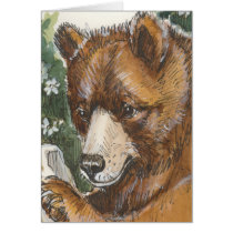 Cinnamon Grizzly Bear cards