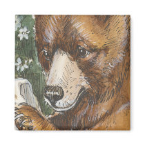 Cinnamon Grizzly Bear magnets