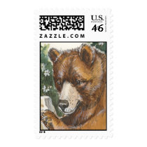 Cinnamon Grizzly Bear stamps