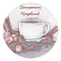 Cinnamon Hazelnut Coffee stickers by Customizables Cinnamon Hazelnut Coffee stickers