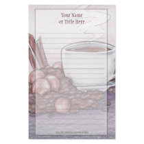 Cinnamon Hazelnut Stationary stationery by Customizables Cinnamon Hazelnut Stationary stationery