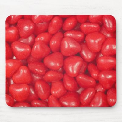 Cinnamon Heart Candies Mouse Mat by catwoman62