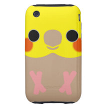 Cinnamon Male Cockatiel Tough iPhone 3 Cases