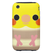 Cinnamon Pied Cockatiel iPhone 3 Tough Cover