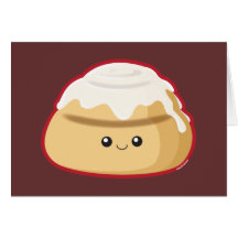 Cinnamon Roll Greeting Cards