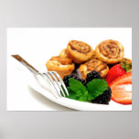 Cinnamon Rolls and Berries Posters