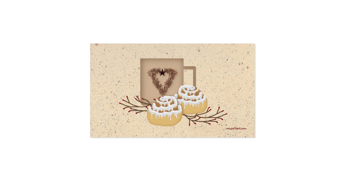 Cinnamon Rolls Business Card Zazzle