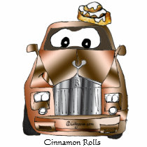 Cinnamon Rolls Cartoon Polo t-shirts
