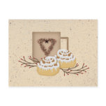 Cinnamon Rolls Recipe Card postcards