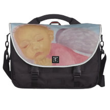 Cinnamon Rose Angel Baby Laptop Bag