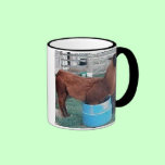 cinnamon the llama in water bucket mug mugs
