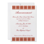 Cinnamon Wedding Invitation