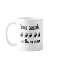 Cinque parruche coffee mug