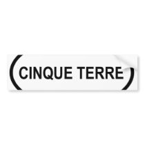Cinque Terre Bumper Sticker