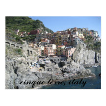cinque terre, italy post cards
