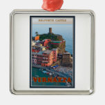 Cinque Terre - Vernazza Belforte Castle Christmas Tree Ornament