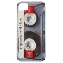Cinta de casete retra iPhone 5 Case-Mate cobertura