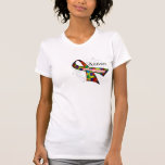 Cinta de voluta - conciencia del autismo camisetas