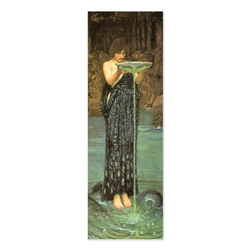 Circe Invidiosa Bookmark by John W. Waterhouse Business Cards (front side)