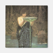 Circe Invidiosa - John William Waterhouse Fridge Magnet
