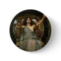 Circe Offering the Cup to Ulysses by JW Waterhouse Pinback Buttons