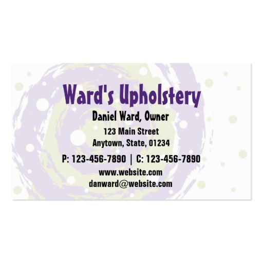 Circle 2 Business Card/ Purple (back side)