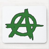 Circle A Anarchy Symbol Anarchist Anarchis mousepads