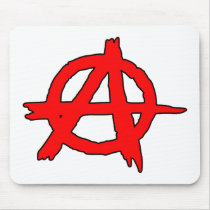 Circle A Anarchy Symbol Anarchist Anarchis mousepads