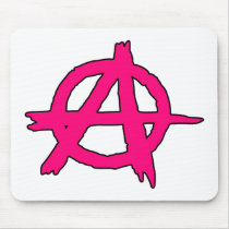 Circle A Anarchy Symbol Anarchist Anarchis mousepads