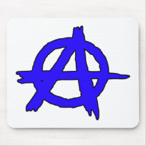 Circle A Anarchy Symbol Anarchist Anarchis mousepads