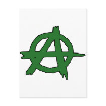 Circle A Anarchy Symbol Anarchist Anarchis postcards