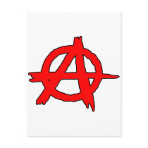 Circle A Anarchy Symbol Anarchist Anarchis postcards