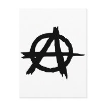 Circle A Anarchy Symbol Anarchist Anarchis postcards