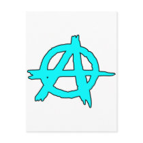 Circle A Anarchy Symbol Anarchist Anarchis postcards